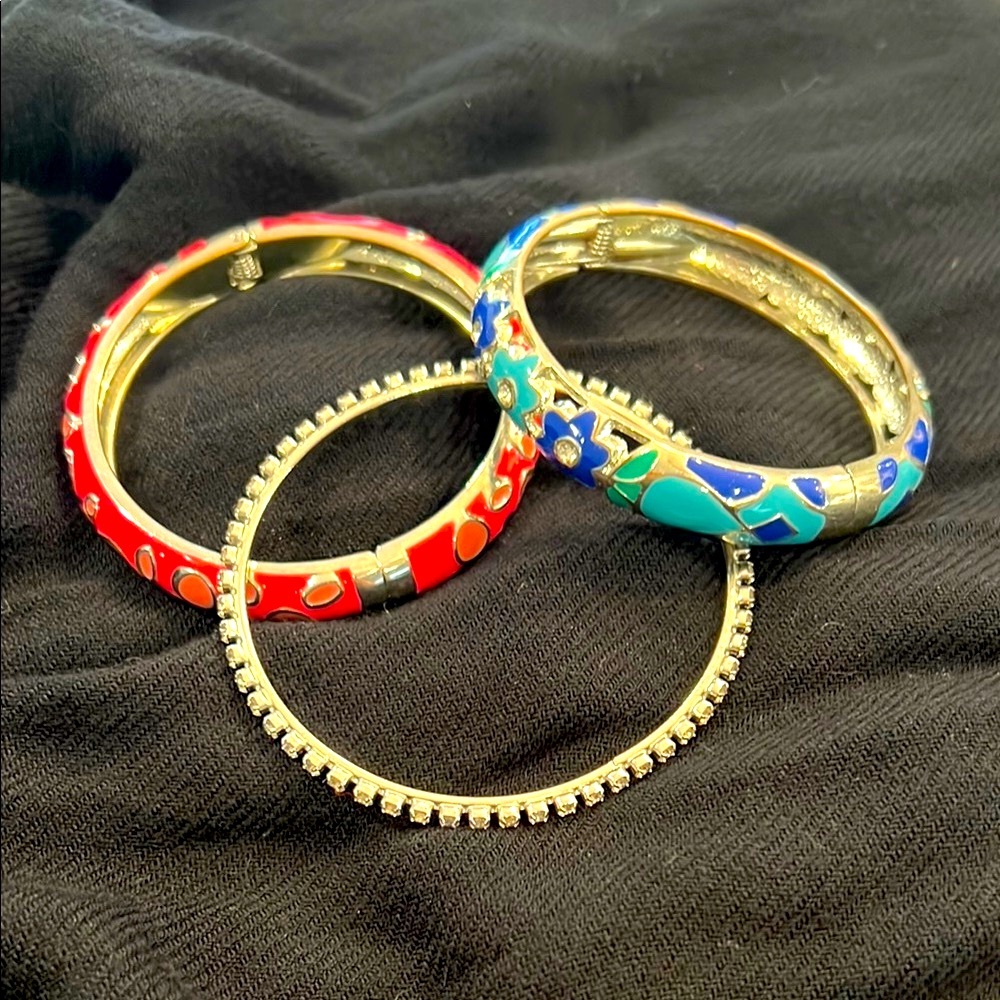 Colorful Enamel Bangle Set